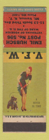 Matchbook Cover - VFW Emil Hubsch Post Mount Vernon NY pinup