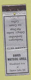 Matchbook Cover - Dave's Wayside Grill WEAR