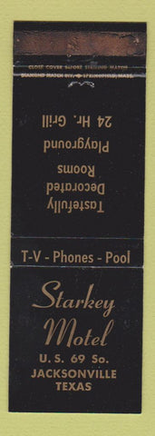 Matchbook Cover - Starkey Motel Jacksonville TX WEAR