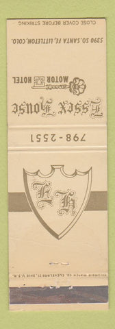 Matchbook Cover - Essex House Motor Hotel Littleton Colorado