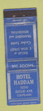 Matchbook Cover - Hotel Haddam Cleveland OH WEAR