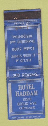 Matchbook Cover - Hotel Haddam Cleveland OH WEAR