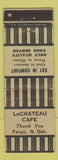 Matchbook Cover - LeChateau Cafe Fargo ND WEAR