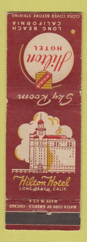Matchbook Cover - Hilton Hotel Long Beach CA