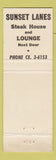 Matchbook Cover - Belmont Motel Moorhead MN
