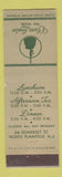 Matchbook Cover - Clara Louise Tea Room North Plainfield NJ