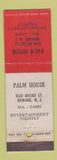Matchbook Cover - Palm House Newark NJ WEAR