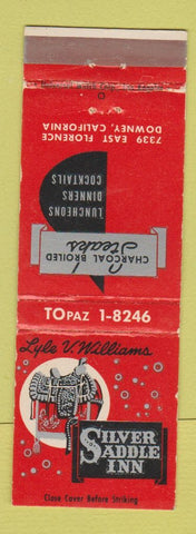 Matchbook Cover - Silver Saddle Inn Downey CA