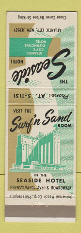 Matchbook Cover - Seaside Hotel Atlantic City NJ