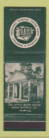 Matchbook Cover - Warm Springs Memorial Commission GA Franklin Roosevelt