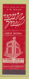 Matchbook Cover - Hotel Utica NY