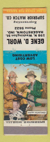 Matchbook Cover - Gene Worl Superior Match Dealer Hagerstown IN