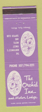Matchbook Cover - The Orchid Inn Motor Lodge Sleepy Eye MN