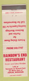 Matchbook Cover - Rainbow's End Restaurant Joplin MO