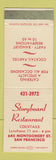 Matchbook Cover - Storyboard Restaurant San Francisco CA