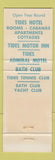 Matchbook Cover - Tides Hotel Bath Club St Petersburg FL WEAR