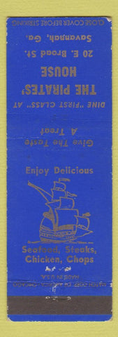 Matchbook Cover - Pirates' Hosue Savannah GA