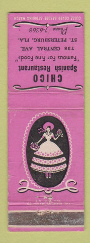 Matchbook Cover - Chico Spanish Restaurant St Petersburg FL WORN