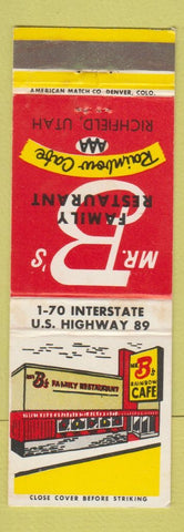 Matchbook Cover - Mr B's Restaurant Richfield UT