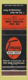 Matchbook Cover - First National Bank Miller SD
