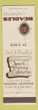 Matchbook Cover - Beadles Cafeteria Pasadena CA