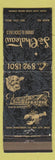 Matchbook Cover - Le Chateau Restaurant Bay City MI