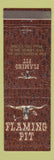 Matchbook Cover - Flaming Pit Restaurant Ann Arbor MI