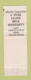 Matchbook Cover - Pigeon Motors Dodge Pigeon MI