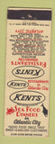 Matchbook Cover - Kents Seafood Restaurant Atlantic City NJ WEAR