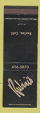 Matchbook Cover - Rubini's Fairfax CA