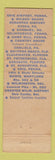 Matchbook Cover - Dutch Pantry Restaurant Wilkes Barre PA Carlisle
