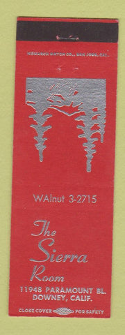 Matchbook Cover - Sierra Room Downey CA