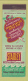 Matchbook Cover - Stanley Restaurant Bar Atlantic City NJ