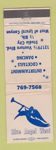 Matchbook Cover - Blue Angel West Studio City CA WEAR