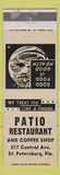Matchbook Cover - Patio Restaurant St Petersburg FL