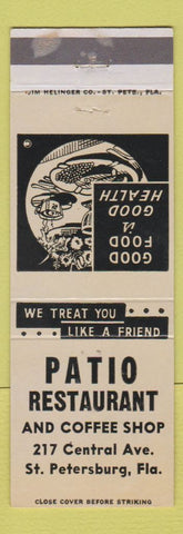 Matchbook Cover - Patio Restaurant St Petersburg FL
