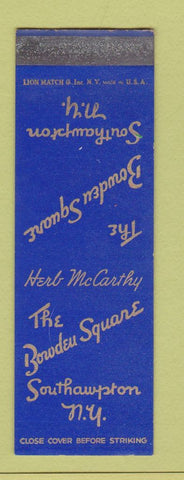 Matchbook Cover - Bowdeu Square Southampton NY SAMPLE