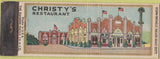 Matchbook Cover - Christy's Restaurant Brandywine Summit PA