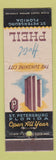 Matchbook Cover - Hotel Pheil St Petersburg FL