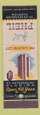 Matchbook Cover - Hotel Pheil St Petersburg FL