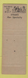 Matchbook Cover - Van Buren Bay Inn Dunkirk NY