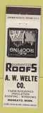 Matchbook Cover - AW Welte Roofing Mankato MN WEAR
