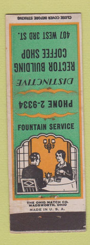 Matchbook Cover - Rector Building Coffee Shop