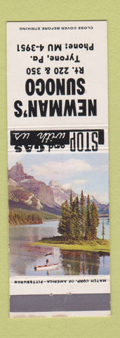 Matchbook Cover - Newman's Sunoco Tyrone PA