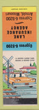 Matchbook Cover - Lane Insurance Agency Arnold MO