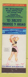Matchbook Cover - Gwinn & Denning Electric Adairsville GA pinup