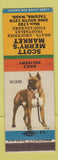Matchbook Cover - Scott Merry's Market Grocery Tacoma WA Boxer
