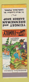 Matchbook Cover - Yeingst and Brenneman Barber Shop Carlisle PA hillbilly
