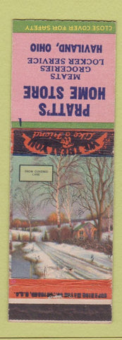 Matchbook Cover - Pratt's Home Store Grocery Haviland OH