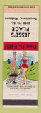 Matchbook Cover - Jesse's Place Tuscaloosa AL hillbilly